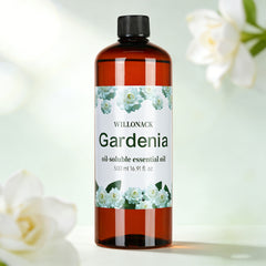 WILLONACK Large Bottle Essential Oil Refill Suitable for All Diffusers, Bulk 500ml/16.91oz with 8 Scents (White Peach, Lavender, Gardenia) - Hotel-Grade Oils for Home, Diffuser Machines, Gift Choice, Plastic Bottle Refill