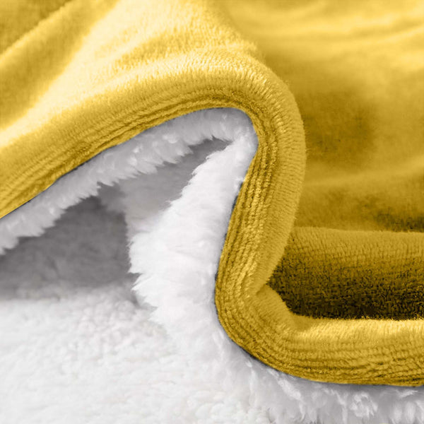 1pc Luxurious Double-Sided Sherpa Throw Blanket – Soft, Warm & Cozy Contemporary Blanket, Machine Washable, Perfect for Couch, Bed, Office & Travel, Ideal Gift