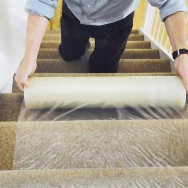 60cmX50/100m Carpet Floor Protection Floor Stairs Protection Film Protector Clear Cover Roll Self Adhesive Carpet