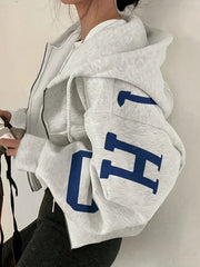 Y2K Fashion Printed Hoodie Sweatshirt