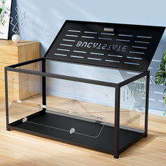 (Only 100cm Free 20L Paper Bedding)BUCATSTATE Hamster Cage Metal 2.0 80/100cm - Large Stackable Habitat For Small Animals, Deep Burrow Design, Easy Assembly, Dwarf & Syrian Hamsters, Guinea Pigs, Gerbils, Reptiles