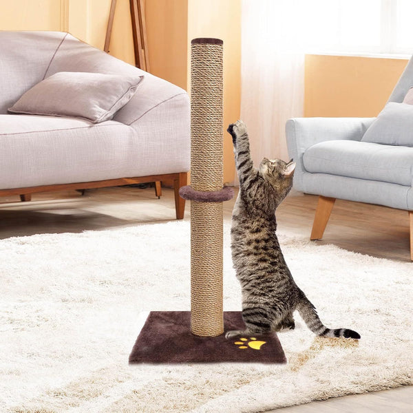 Cat Scratching Post 62CM Pole Scratcher Tree Scratch Post Woven Sisal Tall