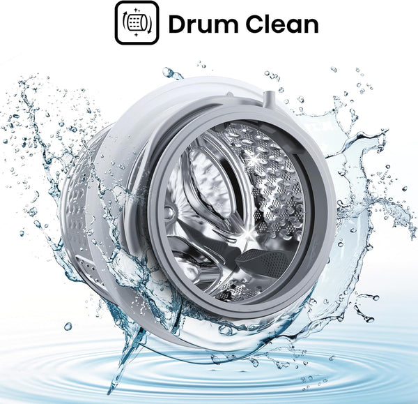 Hisense-Wfqp9014Evm-Freestanding-9 Kg-Front Load Washing Durable Inverter Machine-Steam Wash-Quick Wash-15 Washing Programs-1400 Rpm-White-Energy Rating C