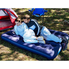 Inflateable Blow Up Airbed, Quick Inflatable Air Mattress for Adults & Kids, Waterproof Camping Mattress, Inflatable Air Bed for Indoor & Outdoor Adventures