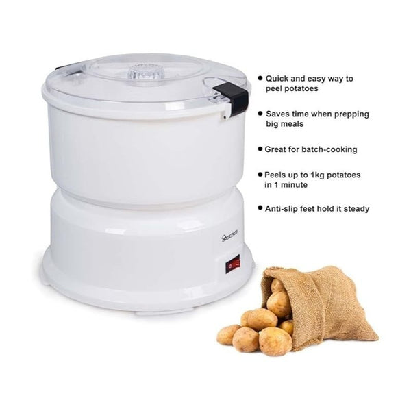 Electric 1kg Potato Automatic Peeler Machine - 6 Blades Peeler