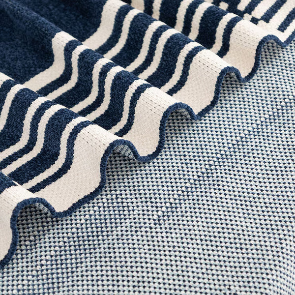 Berkshire Chenille Striped Throw in 3 Colours, 152 X 178 Cm