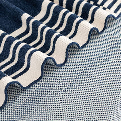 Berkshire Chenille Striped Throw in 3 Colours, 152 X 178 Cm