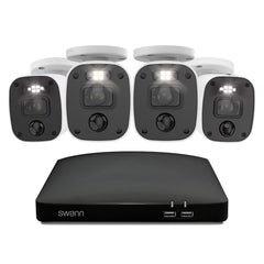 Swann 4MP (2K) DVR 8 X Channel / 4 X PRO-2KMQB Bullet Cameras with 1TB HDD, SWDVK-8468042KMQB-EU