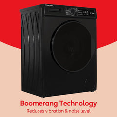 Russell Hobbs Freestanding Washing Machine, 8Kg Capacity, 1400 Rpm, 15 Programmes, Eco Technology, Rapid Wash Cycles, Black, RH814W111B
