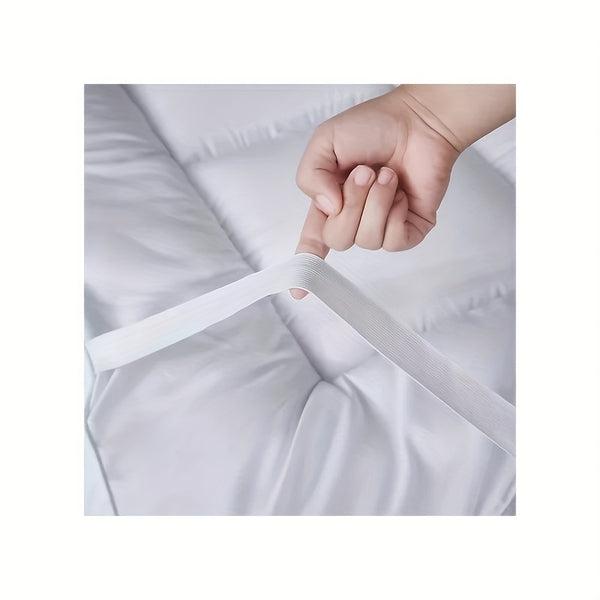 Super Soft 4Inch/ 10 Cm Deep Fill Mattress Topper Luxury Quilted Bed Pad With Elastic Corners Breathable, Durable, Machine Washable, Ideal For Single, Double, King Super King UK Bed Size
