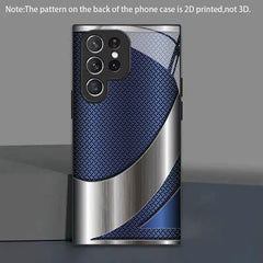 Phone Case - Phone Case: Blue Vein Metallic Texture New Phone Case Tempered Glass for Iphone 17 Air/ 16/ 15/ 14/ 13/ 12/ 11/ Plus/ Pro/ Pro Max And Galaxy S, A Series/ S22/ S23/ S24 FE/ S25/ S26 ULTRA PLUS. It Is The First Choice of Gift for Family