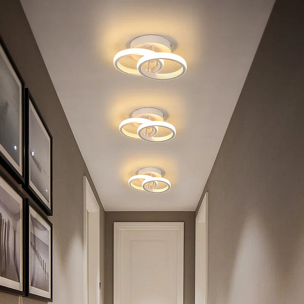 Verbrande 2-Light 25Cm LED Integrated Semi Flush Mount