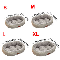 Pet Dog Bed Cat Beds Luxury Soft Washable Puppy Cushion Warm Pet Basket-S M L XL