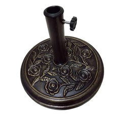Garden Parasol Base Cast Iron Round Umbrella Stand Patio Outdoor Heavy 9.5kg New