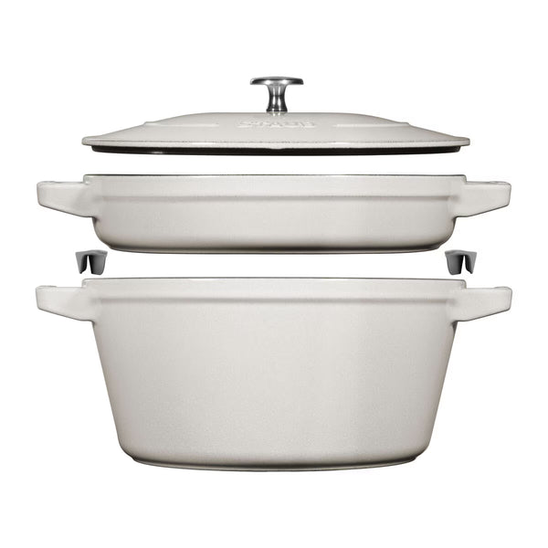 STAUB Stackable 2 Piece Pot Set in 3 Colours
