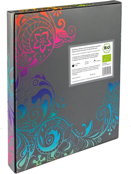 Creano Organic Herbal Tea Gift Set - 27 Organic Tea Bags in 9 Different Varieties - Tea Sampler - 54G*