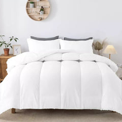 Luxury Hotel Style 1pc Duvet Quilt Insert Comforter Heavy Filling Breathable Fluffy– All Seasons Comfort – Lightweight Summer to Warm Winter – 4.5 10.5 13.5 15 Tog – Single Double Super King Bedding Size