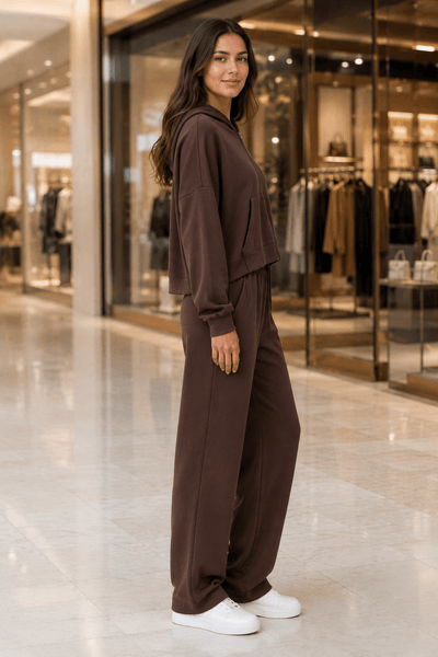 Women'S Soft Touch Tracksuit Set, Zip Up Hooded Jacket & Joggers, Casual 2pcs Lounge Wear Co Ord Outfit, Casual and Sports Wear, Gym Wear Street Wear