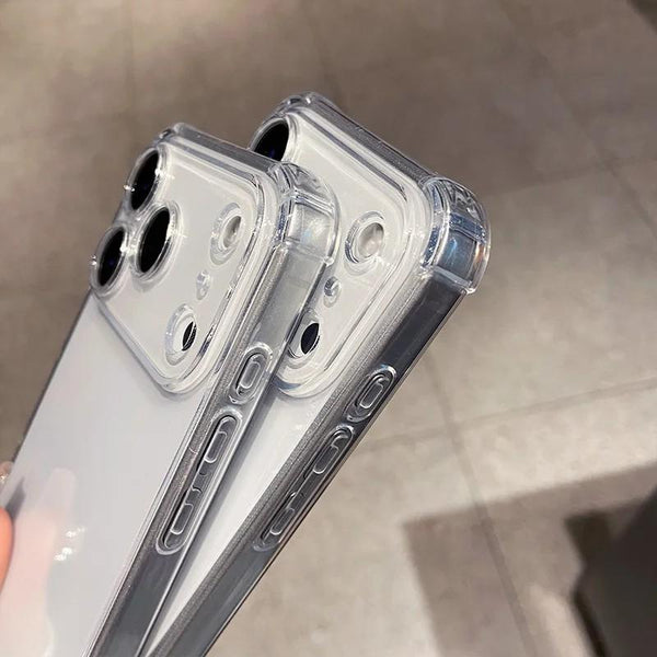 Phone Case - Transparent Anti-Drop Case for Iphone 17, 17 Air, 17 Pro, And 17 Pro Max Featuring a Buffer Angle Bumper. This Soft, Thin Cover Is Impact-Resistant And Shockproof, Designed for Durability While Maintaining a Slim Profile