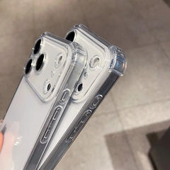 Phone Case - Transparent Anti-Drop Case for Iphone 17, 17 Air, 17 Pro, And 17 Pro Max Featuring a Buffer Angle Bumper. This Soft, Thin Cover Is Impact-Resistant And Shockproof, Designed for Durability While Maintaining a Slim Profile