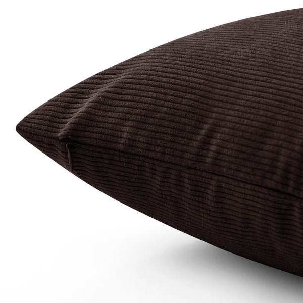 1pc Stripe Velvet Cushion Cover – Soft Luxury Cushion Case, Modern Textured Design, Machine Washable for Sofa & Bedroom Decor, Ideal Gift