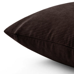 1pc Stripe Velvet Cushion Cover – Soft Luxury Cushion Case, Modern Textured Design, Machine Washable for Sofa & Bedroom Decor, Ideal Gift