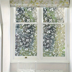 1 Roll Of Self-adhesive PVC Glass Static Window Film Window Sticker, Suitable for Floor-To-Ceiling Windows in Bathrooms And Restrooms, UV Resistant, Transparent And Opaque Window Film for Living Room Home Decoration