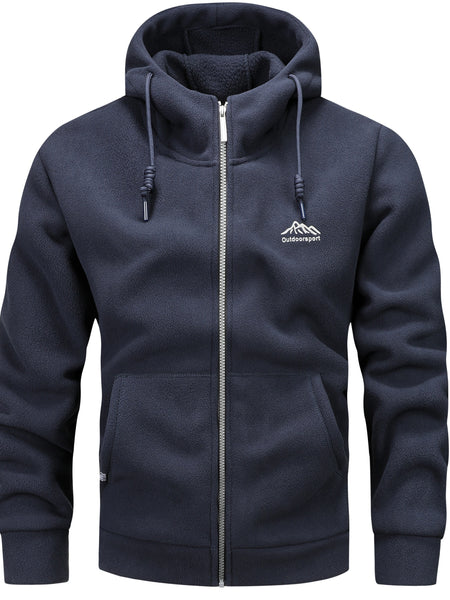 Autumn/Winter Hooded Cardigan Sweatshirt for Men and Women, Thickened Polar Sweatshirt Jacket