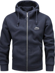 Autumn/Winter Hooded Cardigan Sweatshirt for Men and Women, Thickened Polar Sweatshirt Jacket