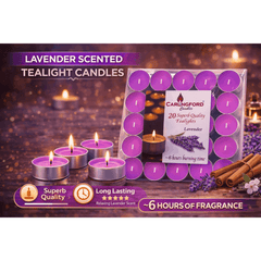 Premium Scented 6hrs candles pack of 20 | 6 to 8 hrs Burning time | Premium Quality | Different Fragrances | Gifting quality |