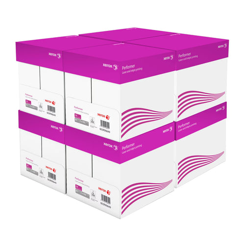 Xerox Performer A4 80Gsm, 8 Boxes of White Paper - 20,000 Sheets