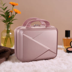 Portable Handheld Plastic Makeup Bag with Elastic Band & Zipper, Jewelry Box, Gift Box for Storing Souvenirs, Luggage Cart for Boarding The Aircraft, Multifunctional Suitcase with Internal Dividers, Can Hold Cosmetics, Towels, Toiletries