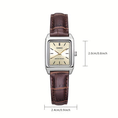 Casio Vintage Small Square Watch for Women and Teens, Simple Analog Style