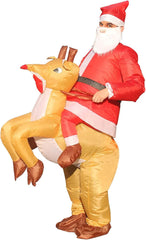 Inflatable Christmas Costume - Blow up Suit for Halloween, Festivals & Carnivals