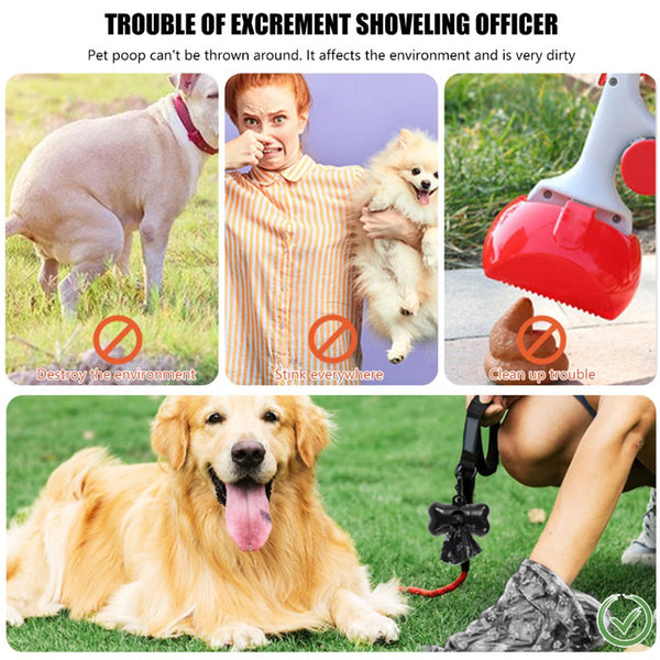 1200pcs/60 rolls Thickened Pet Poop Bag, Easy to Clean, , Perfect for Dog Poop, Pet Poop Bag|Playful Design|Leak Proof Material, Bagp Waste Bags with Dispenser UK