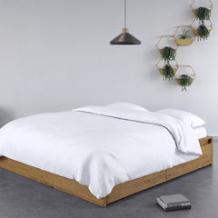 Panda 100% Bamboo White Duvet Cover Set, Double