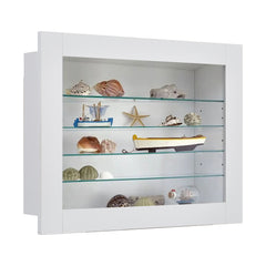 5-Layer Transparent Collection Display Cabinet, Space-Saving Display Cabinet for Home, Office, Bathroom, Living Room, Wall Mounted, Multi-tier Shelving, Space-Saving, Durable Organizer, Ideal for Storage and Decoration