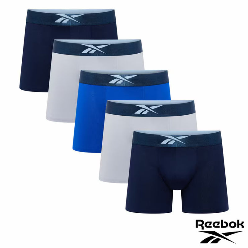 Reebok Men'S Performance Boxer 5 Pack in Blue
