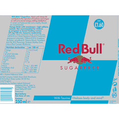 Red Bull Sugar Free PMP £1.60, 24 X 250Ml