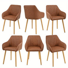 Modern Scandinavian Dining Chairs Suitable for - Ergonomic Armrests & Padded Seats with Cushioned Backrest, Soft /Upholstery & Sturdy Legs - - Modern Chairs, for, or for Company Events (Assembly Required)
