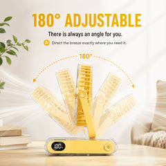 Ultra Quiet Desktop Fan Mini Air Circulator with Digital Display And Fast Cooling for Study Office And Dorm Use