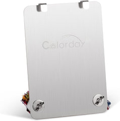 Colorday 9 Inch Stainless Steel Bird Mirror with Rope Perch, Bird Toys Swing, Comfy Perch for African Grey Parakeet Cockatiel Conure Lovebird Finch Canaries