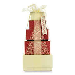 Festive Tower of Treats in Gold Design, 2.2Kg