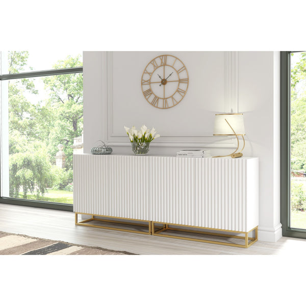 Ripple Duo 200cm Modern Sideboard with Fluted Doors and Storage