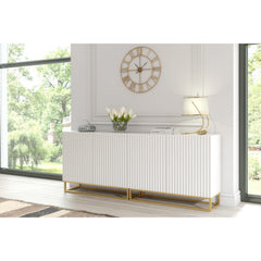 Ripple Duo 200cm Modern Sideboard with Fluted Doors and Storage