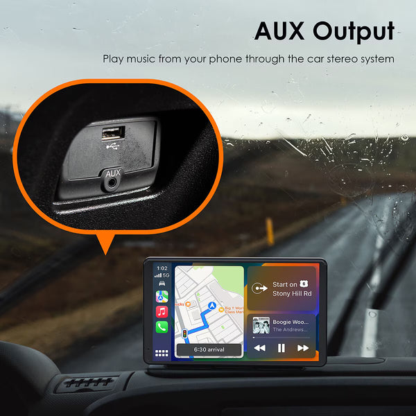 Rexing Wireless Multimedia Receiver Cpduo-7 – Carplay + Android Auto + Dash Cam