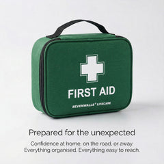 220pcs Premium First Aid Kit Bag - Includes Cold (Ice) Packs, Burn Gel, Eyecare, Emergency Blanket, Plasters and Bandages for Home, Office, Car, Caravan, Workplace, Travel, Holidays and Sports