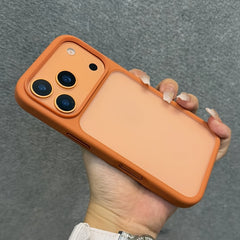 Phone Case - Luxury Matte Orange Shockproof Case for Iphone 17 Pro Max 17 Pro Transparent Back Cover Anti-Scratch Protective Phone Case
