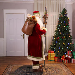 6 Ft (183Cm) Animated Santa with Motion Sensor, Singing & LED Lantern