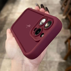 Phone Case: Simple Line Rose Wine Red Mobile Phone Case for iPhone 16/16Pro/16ProMax/16Plus/15/15Plus/15Pro/15ProMax, 14/14Plus/14Pro/14ProMax, 13/13Pro/13ProMax, 12/12Pro/12ProMax, 11/11Pro/11Proamx, XR/Xs/XsMax, Anti-fouling, Gift